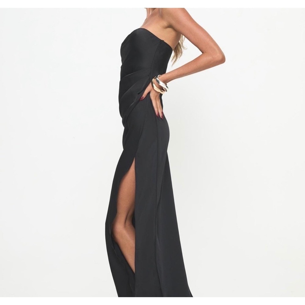Princess Polly Marlisa Strapless Maxi Dress Formal Evening Women US 8 Black - Picture 2 of 10